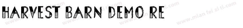Harvest Barn DEMO Re字体转换